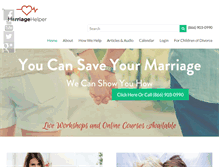 Tablet Screenshot of marriagehelper.com